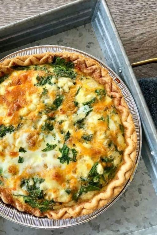 Crappie Quiche with Spinach and Feta