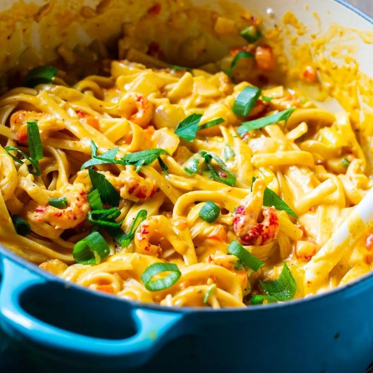 Crawfish Pasta with Zucchini and Squash