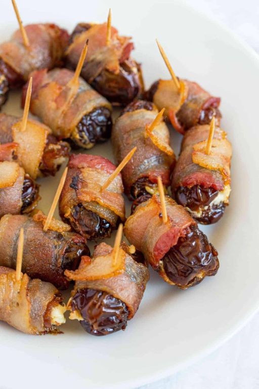 Cream Cheese and Bacon Stuffed Dates