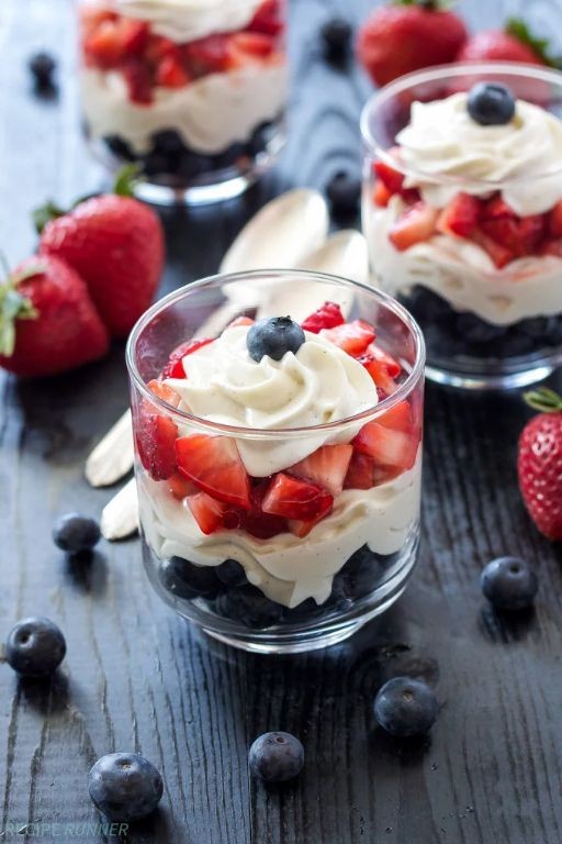 Cream Cheese and Berry Parfait