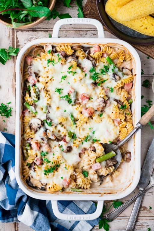 Creamy Asparagus and Ham Easter Casserole