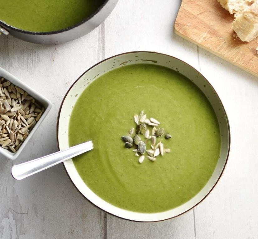 Creamy Broccoli and Spinach Soup