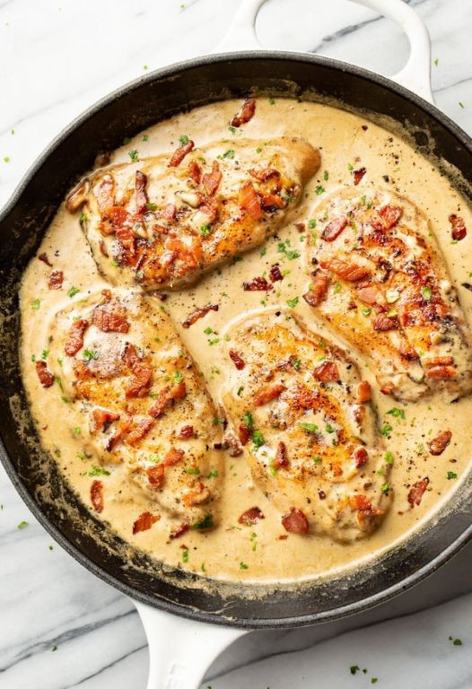 Creamy Canned Chicken and Bacon Bake