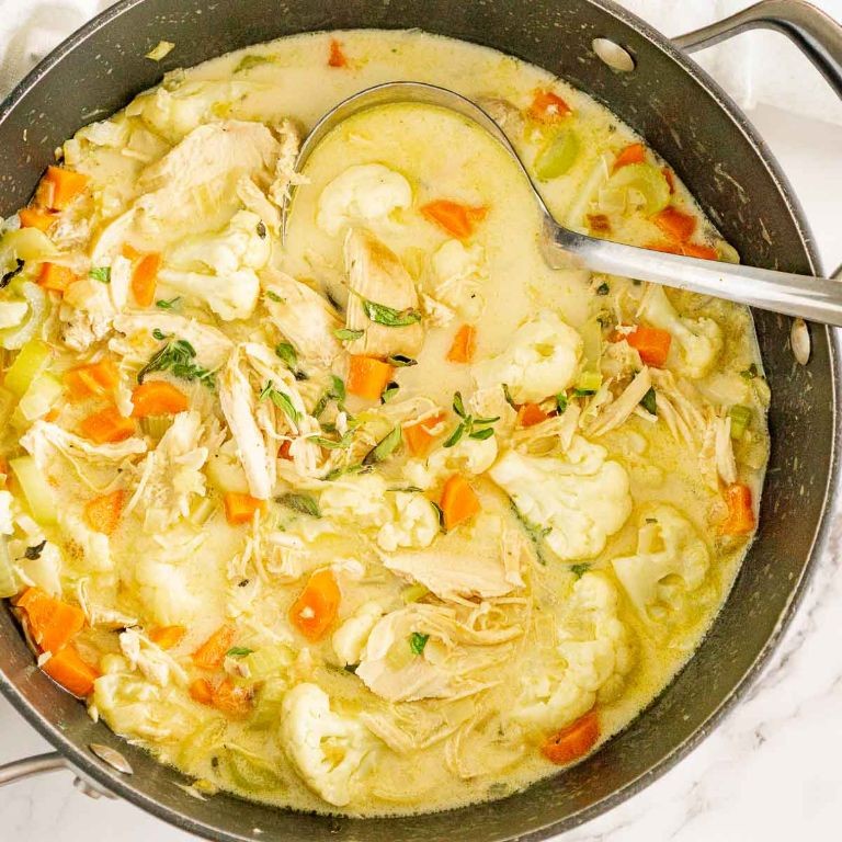 Creamy Cauliflower Chicken Soup