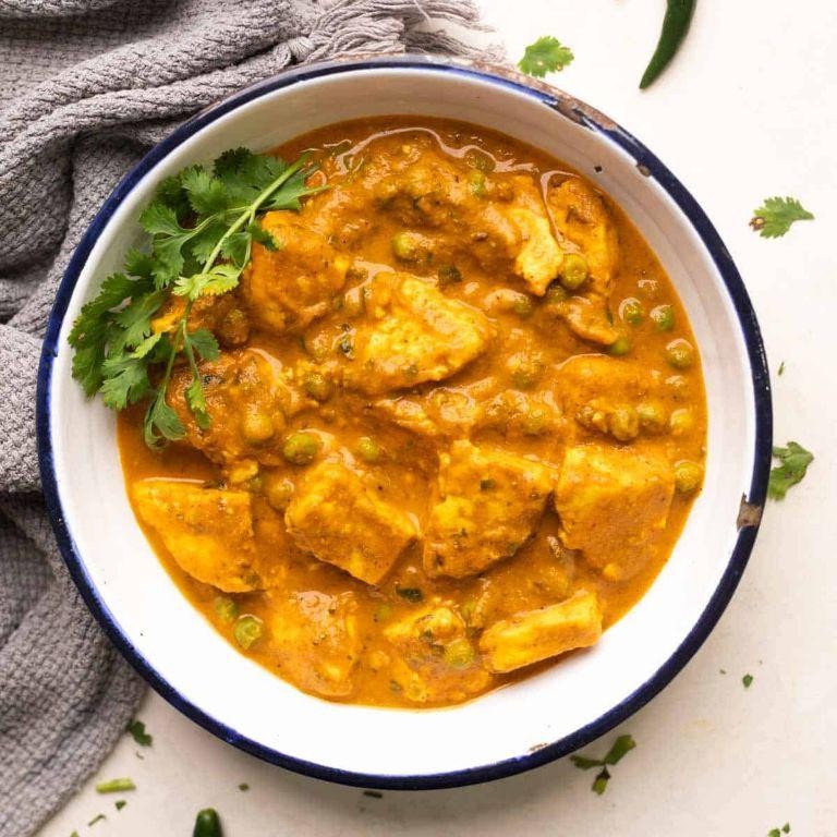 Creamy Coconut Mattar Paneer