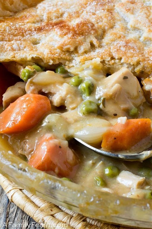 Creamy Dijon Turkey Pot Pie