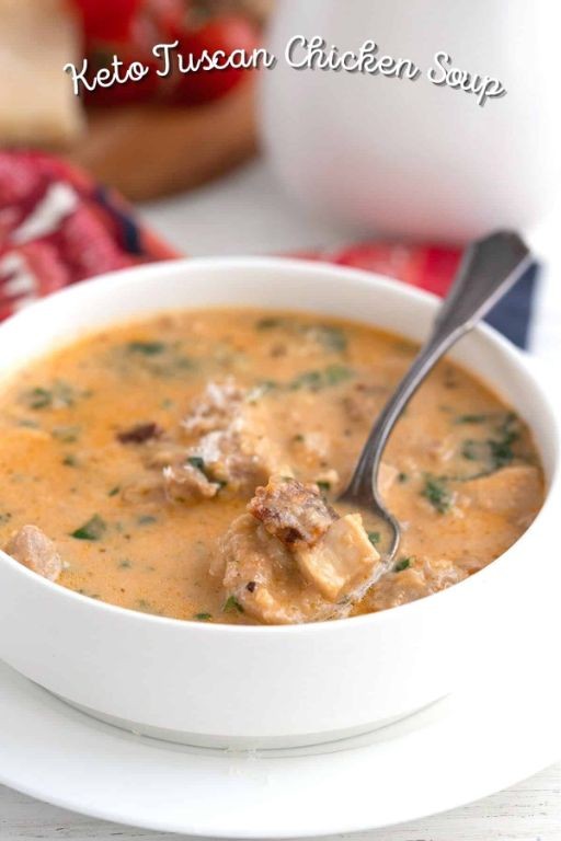 Creamy Keto Canned Chicken Soup