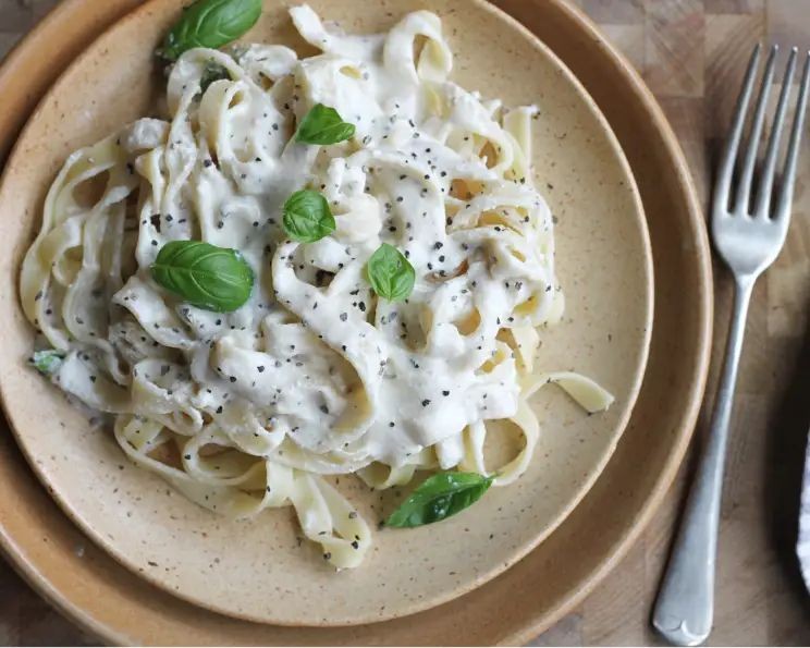 Creamy Keto Tofu Alfredo