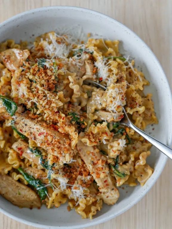 Creamy Parmesan Chicken Pasta