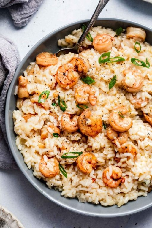 Creamy Pink Shrimp Risotto