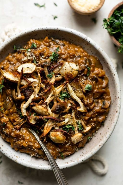 Creamy Porcini Mushroom Risotto