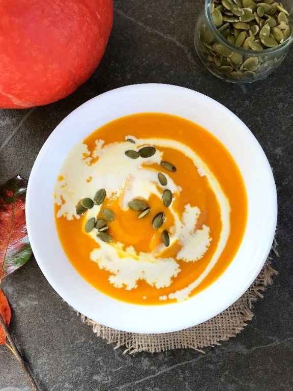 Creamy Red Kuri Squash and Ginger Soup