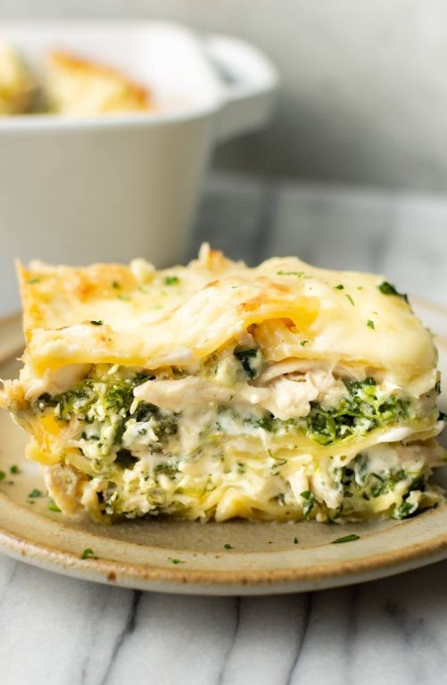 Creamy Ricotta and Chicken Lasagna