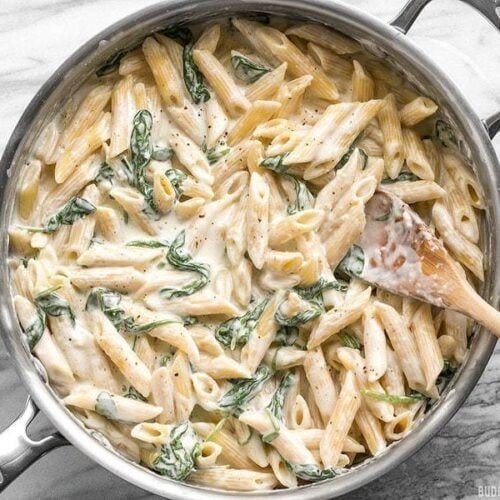 Creamy Spinach Alfredo Pasta