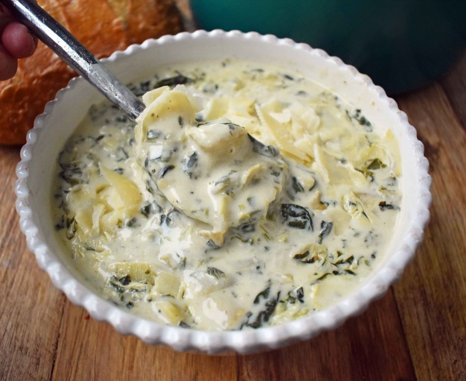 Creamy Spinach and Artichoke Soup