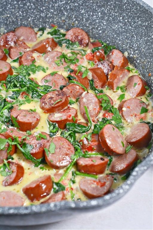 Creamy Tuscan Sausage Skillet