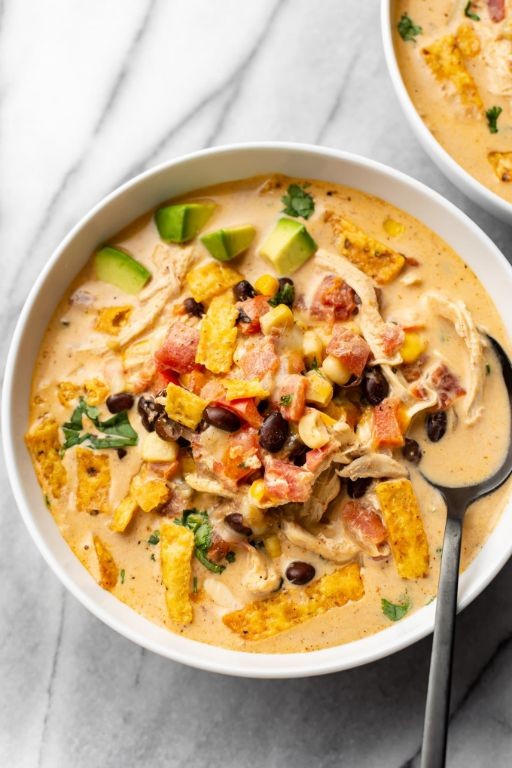 Creamy White Chicken Taco Soup