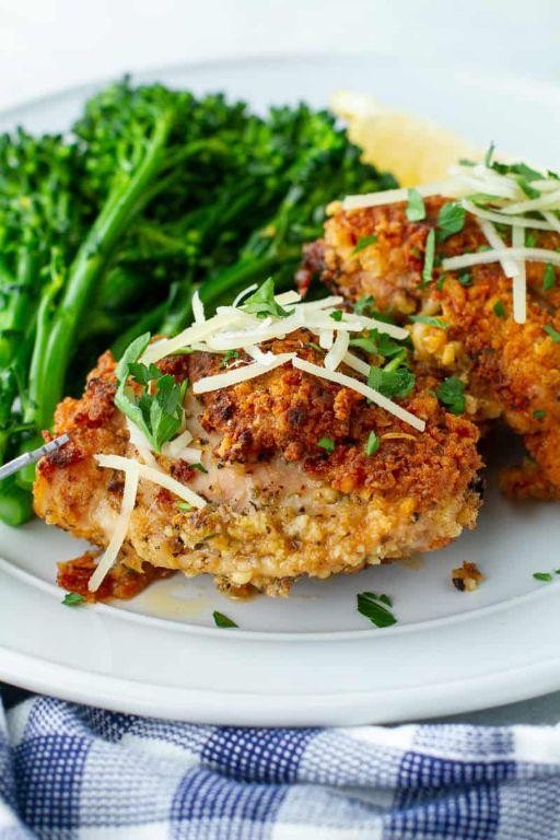 Crispy Baked Boneless Chicken Thighs with Parmesan