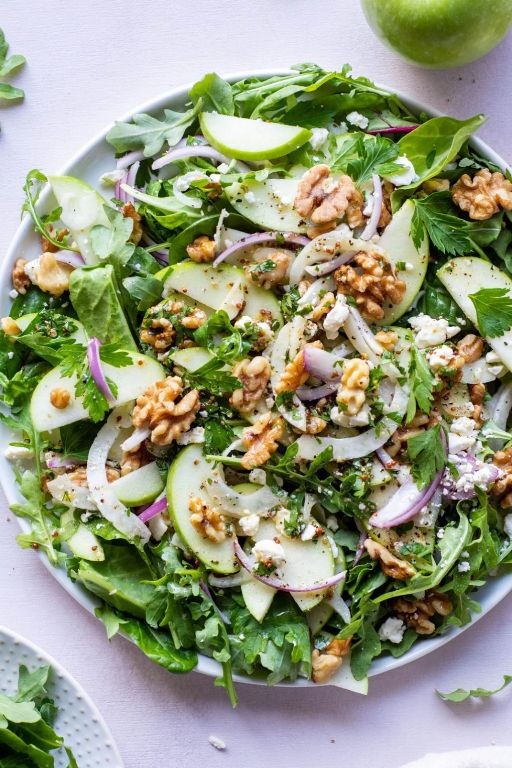 Crispy Green Apple Walnut Salad
