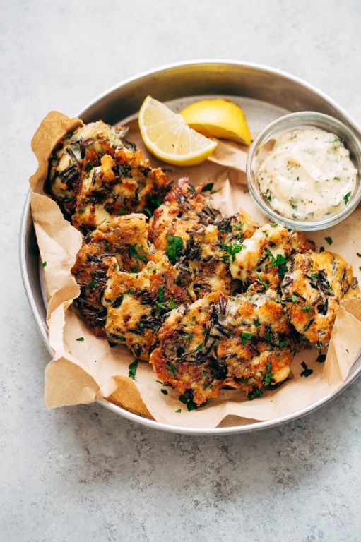 Crispy Knorr Chicken and Rice Fritters