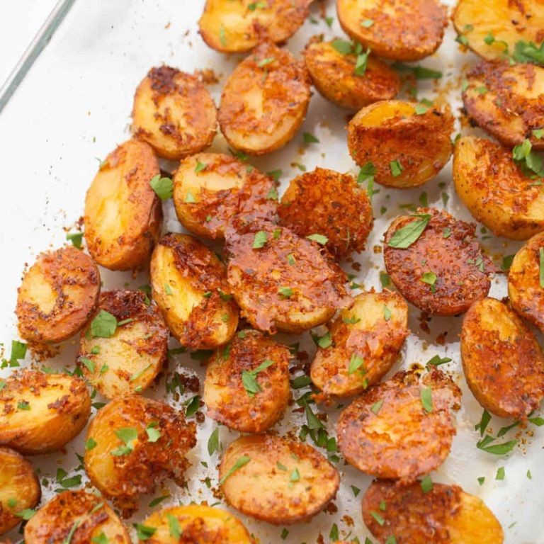 Crispy Parmesan Baby Potatoes