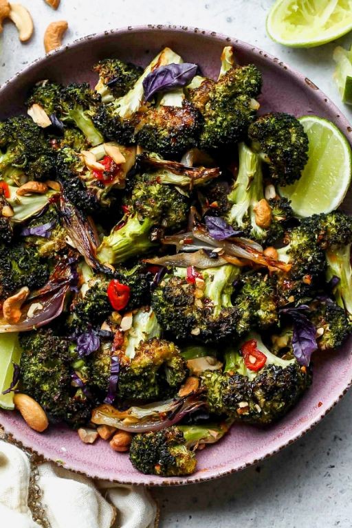 Crispy Roasted Broccoli with Chili Flakes