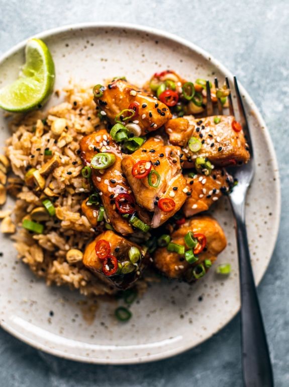 Crispy Salmon Nuggets with Sweet Chili Sauce