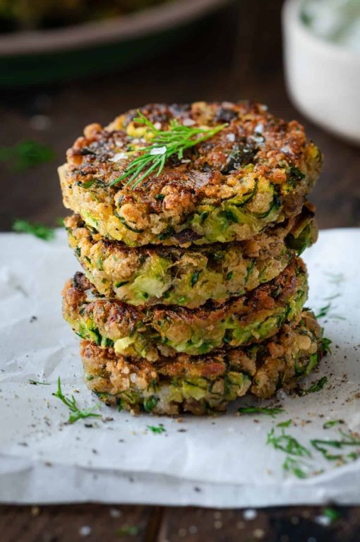 Crispy Vegan Zucchini Fritters