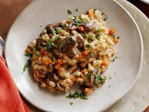 Crock Pot Beef and Mushroom Barley Risotto