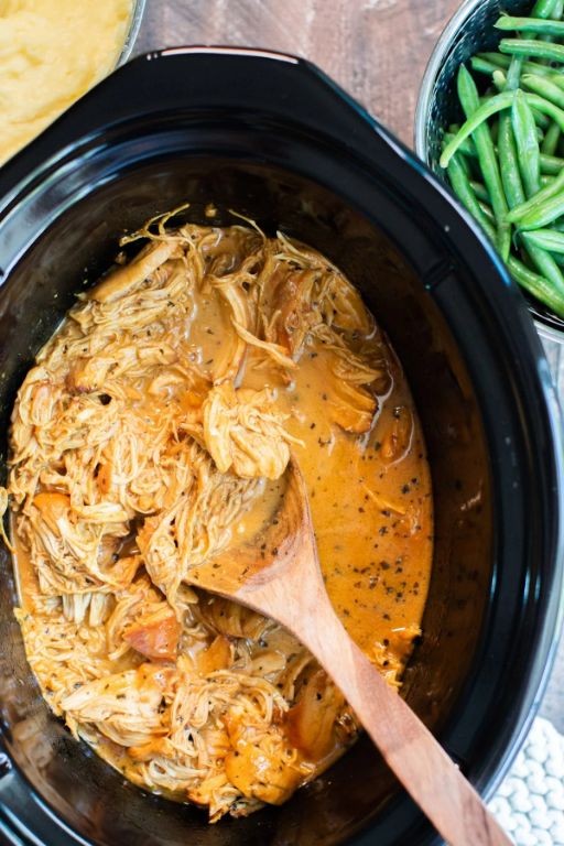 Crock Pot Bone-In Chicken with Honey Mustard Glaze