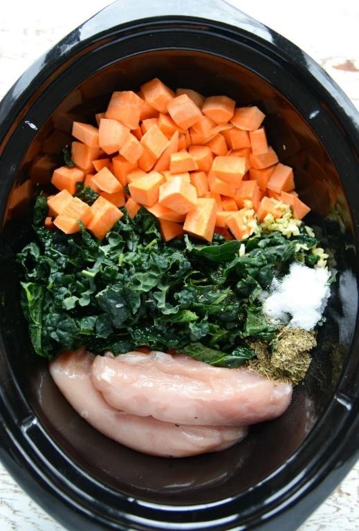 Crock Pot Sweet Potato and Kale Stew