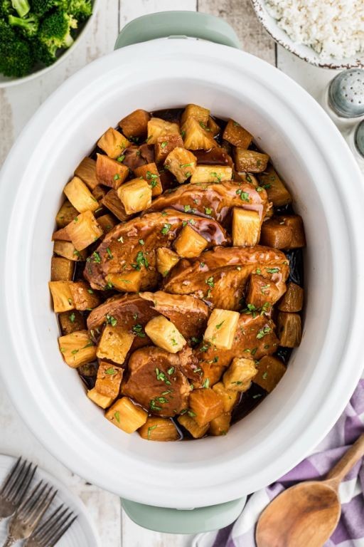 Crock Pot Teriyaki Pork Steak