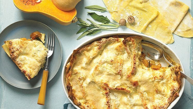 Crockpot Lasagna with Butternut Squash and Sage