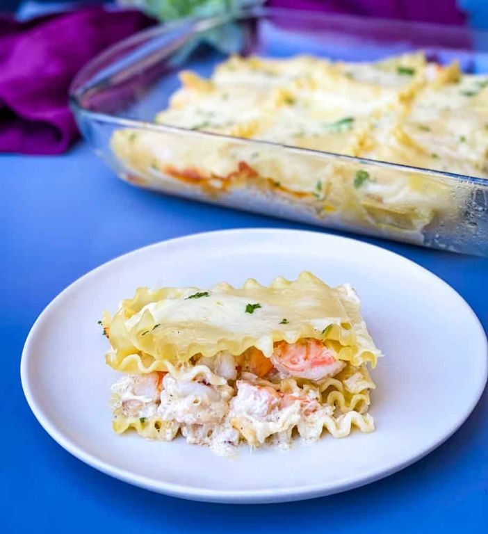 Crockpot Lasagna with Lobster and Creamy Béchamel Sauce