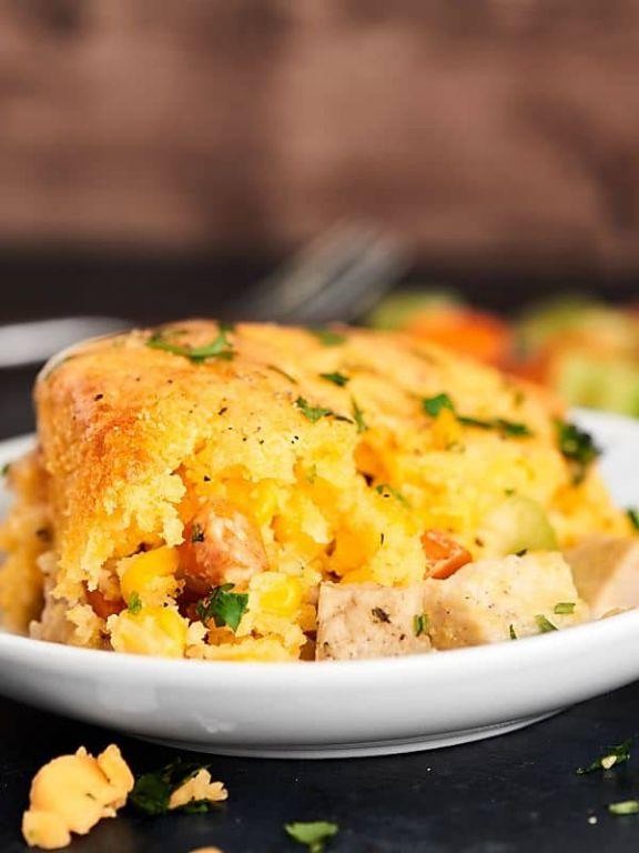 Crockpot Turkey and Cornbread Casserole