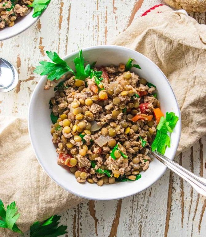Crockpot Turkey and Lentil Soup