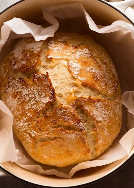 Crusty No-Knead Artisan Bread