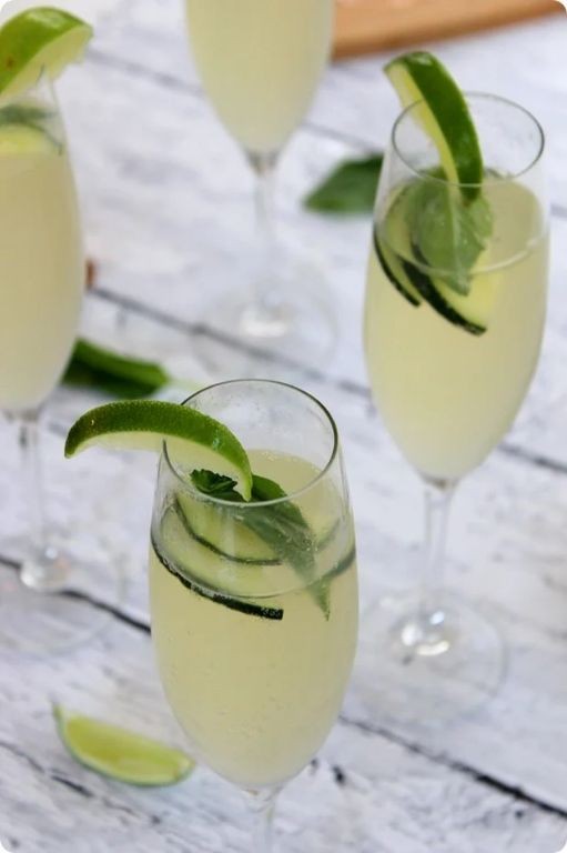 Cucumber Lime Basil Spritzer