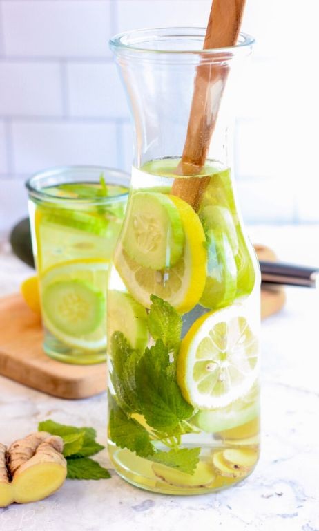 Cucumber Mint Switchel for Hydration