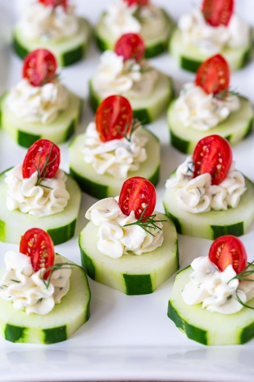 Cucumber and Cream Cheese Bites