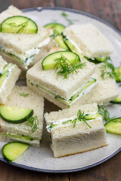Cucumber and Dill Tea Sandwiches