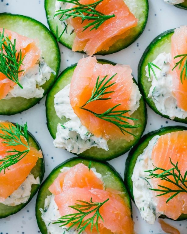 Cucumber and Smoked Salmon Appetizers