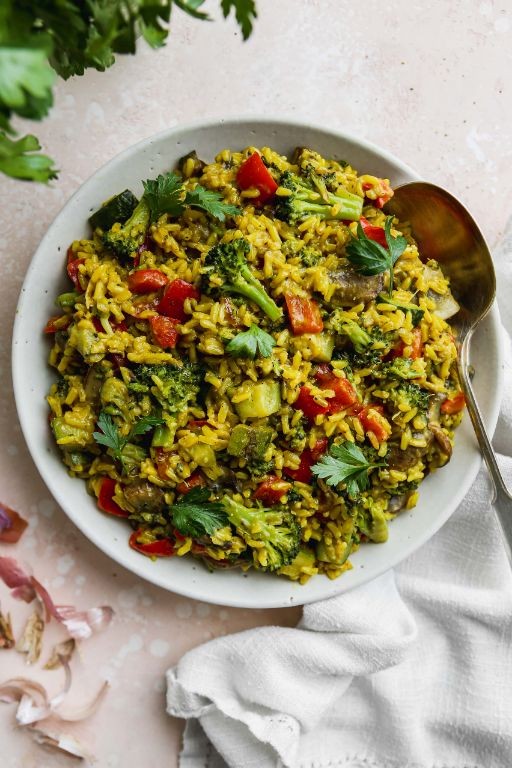 Curried Vegetable Breakfast Rice