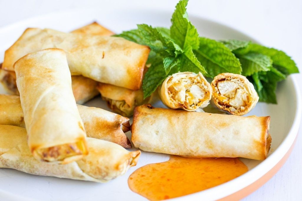 Curry Chicken Spring Rolls