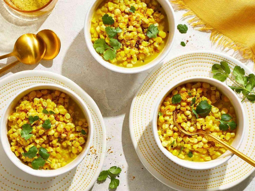 Curry Powder and Coconut Milk Grilled Corn
