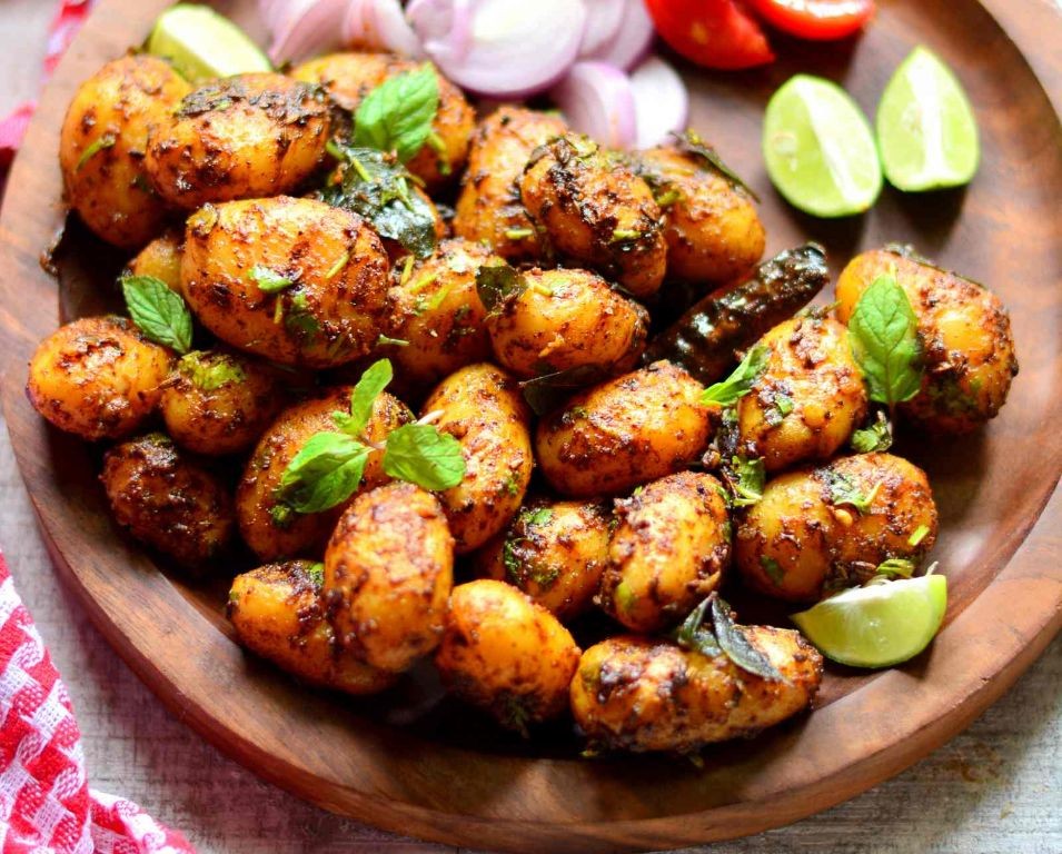 Curry Spiced Baby Potatoes