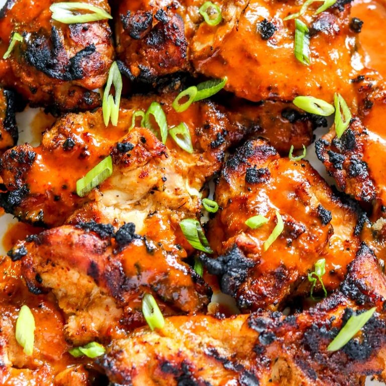 Curry Spiced Grilled Chicken Thighs