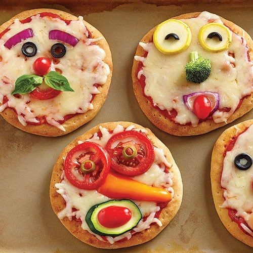 DIY Pizza Faces