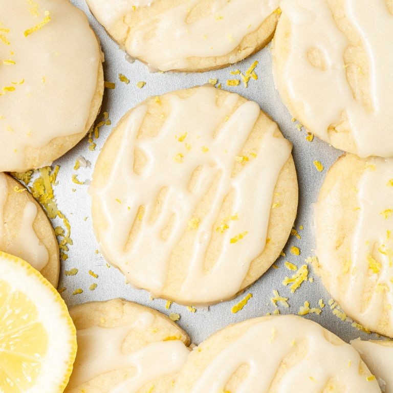 Dairy-Free Lemon Shortbread Cookies