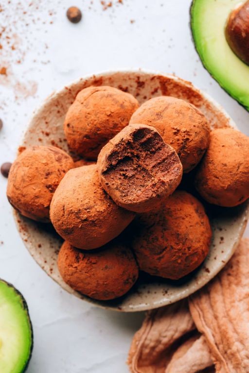 Dark Chocolate Avocado Truffles